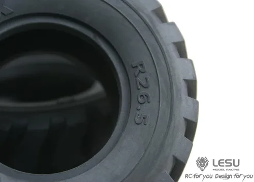 Miniatura 4 de LESU Neumáticos de rueda de goma 110MM Diámetro 45MM Altura para 1/15 RC Loader DIY Modelo de coche