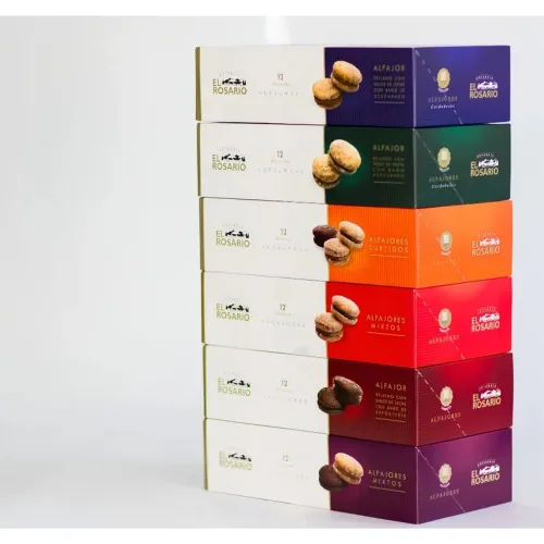 Miniatura 6 de Estancia El Rosario Alfajores Cordobeses con relleno de Dulce de Leche y revestimiento de chocolate con leche, galletas argentinas tradicionales, 40
