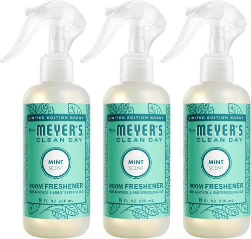 Miniatura 45 de Mrs. Meyer's Clean Day - Ambientador en espray, atomizador sin aerosol infundido con aceites esenciales, albahaca, 8 onzas líquidas