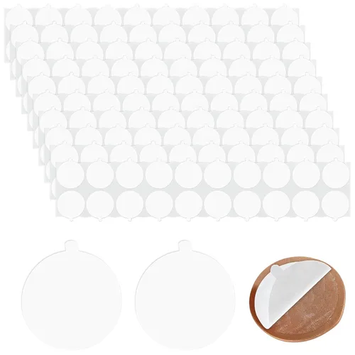 500 puntos adhesivos de cera con respaldo de puntos adhesivos de doble cara para sellos de cera, adhesivos para manualidades (1 pulgada)