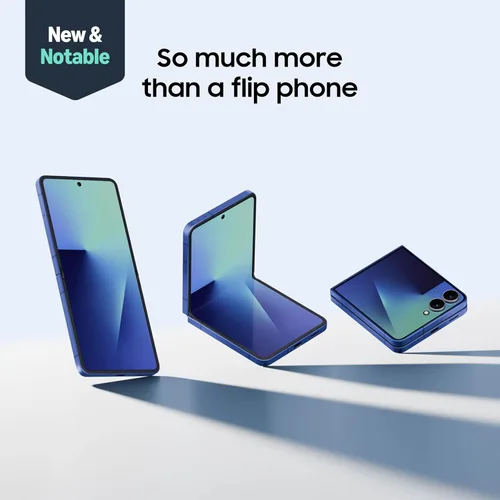 Miniatura 2 de Samsung Teléfono celular Galaxy Z Flip7, teléfono inteligente con IA de 512 GB, Android desbloqueado, batería de larga duración, 2025, negro azabache