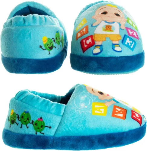 Miniatura 5 de Josmo Cocomelon - Pantuflas para niños y niñas, zapatos de casa para niños y niñas, pantuflas de felpa cálidas, zapatos de cocomelon (bebéniño)