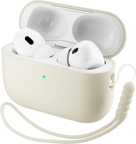 Miniatura 17 de ORNARTO Funda compatible con AirPods Pro 3 2025, silicona híbrida protectora completa para AirPods Pro de 3ª generación, cubierta frontal LED Azul
