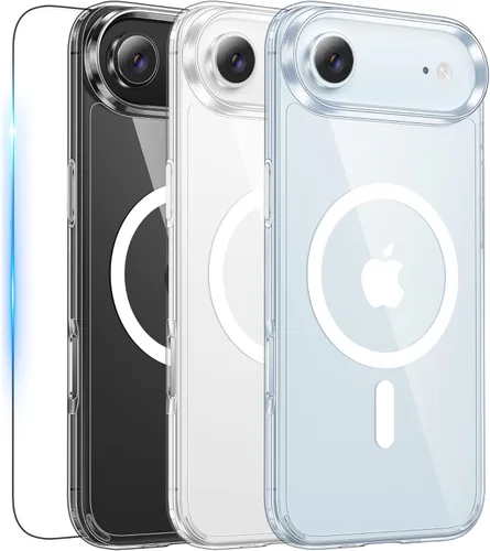 Miniatura 298 de FNTCASE Funda transparente para iPhone 15: Funda para iPhone 14/13, fundas magnéticas para teléfono con protector de pantalla compatible con Magsafe