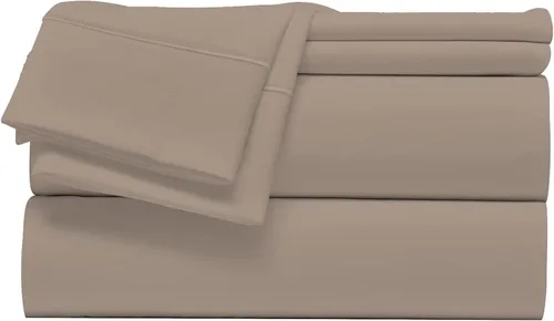 Miniatura 5 de Giza Sheets - Juego de sábanas de algodón Giza tamaño Queen para colchones de hasta 18 pulgadas de profundidad, juego de sábanas de 4 piezas