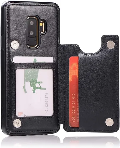 Miniatura 5 de Funda de teléfono para Samsung Galaxy S9 Plus con protector de pantalla de vidrio templado y tarjetero con soporte para tarjetero, accesorios