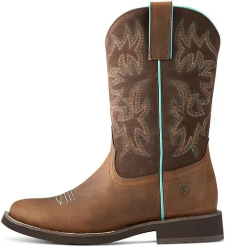 Miniatura 3 de Ariat Delilah - Botas occidentales de punta redonda - Botas de cuero a media pantorrilla para mujer