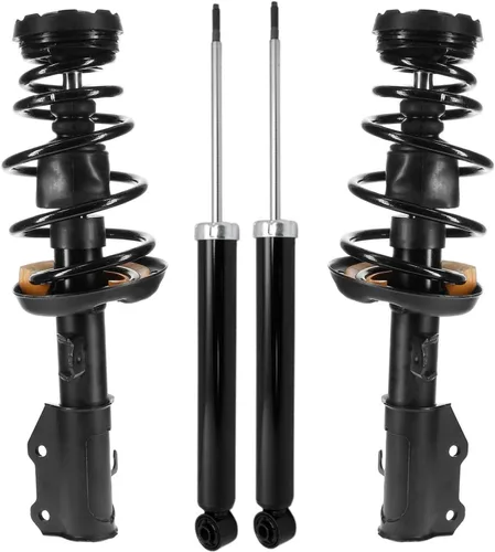 Miniatura 145 de Detroit Axle - Puntales y Amortiguadores para Chevy Traverse Buick Enclave GMC Acadia Saturn Outlook 2007-2012, 2 puntales delanteros con resorte