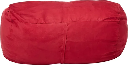 Miniatura 4 de Christopher Knight Home CKH - Puf de gamuza, 4 pies, color rojo chino
