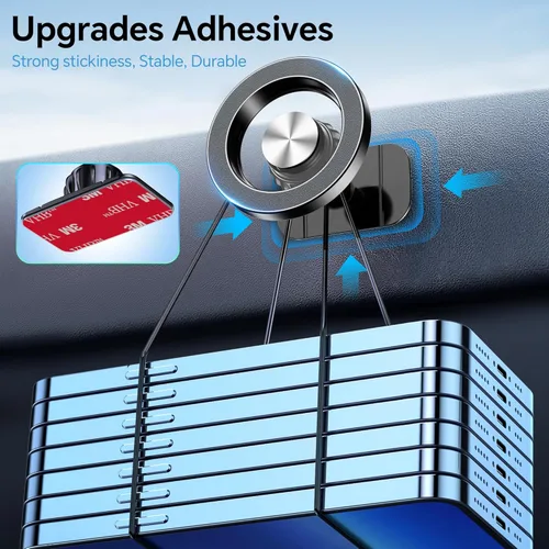 Miniatura 6 de Coolpow para Soporte de Coche Magsafe【20 Imanes Fuertes】Soporte Magnético de Teléfono para Coche Soporte de Teléfono Magnético Montaje de Teléfono