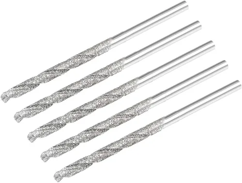Miniatura 8 de uxcell Brocas de acero de alta velocidad de la torsión del diamante de 0.035 in para las baldosas de piedra de cristal de las conchas del mar 5