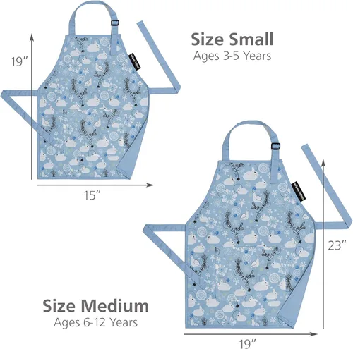 Miniatura 3 de Urban Infant Delantal Pequeño Ayudante para Niños - Delantal para Cocinar, Arte y Jardinería Infantil - Gran Regalo para Niños Pequeños y Niñas
