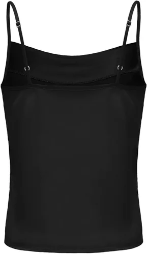 Miniatura 4 de TOUTOUAI - Blusas de tirantes de satén con cuello holgado para mujer