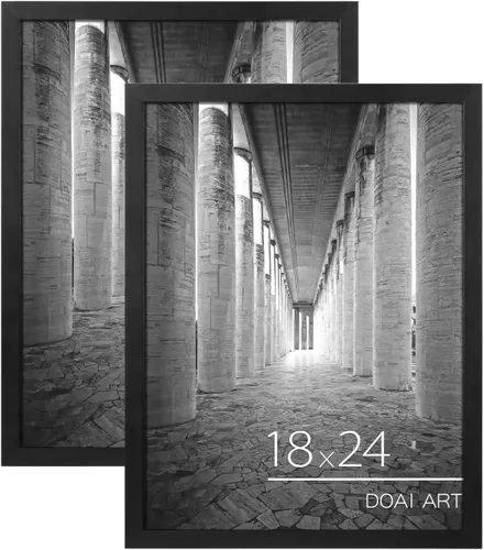 Miniatura 50 de DOAI ART Marco de póster de 16 x 20 pulgadas, paquete de 2 marcos de fotos de roble y veta de madera de 16 x 20 pulgadas para montaje en pared