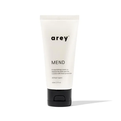 Arey Mend - Acondicionador sin enjuague con protector térmico | Desenreda, rehidrata, fortalece y protege el cabello hasta 450 °F | Vegano, sin