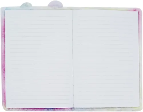 Miniatura 5 de Cuaderno de felpa difusa con bonito diario de oso de dibujos animados para niños y niñas para escribir dibujos (A5, 160 páginas rayadas)