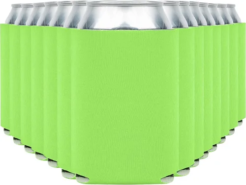 Miniatura 27 de Fundas enfriadoras de latas de cerveza en blanco (paquete de 14) fundas enfriadoras de latas de cerveza con aislamiento suave - Fundas negras lisas