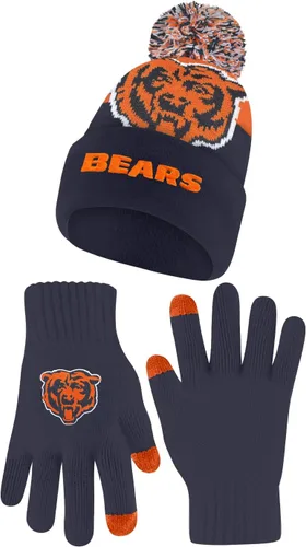 Miniatura 26 de Ultra Game Adults NFL Official Super Soft Winter Beanie Knit Hat With Warm Touch Screen Gloves Color del equipo 2