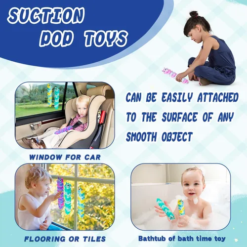 Miniatura 5 de Juguete Fidget Pop de Succión, Juguetes para Relajarse y Aliviar la Presión, Juguetes Sensoriales Popper Anti-Presión de Compresión 3D para Niños