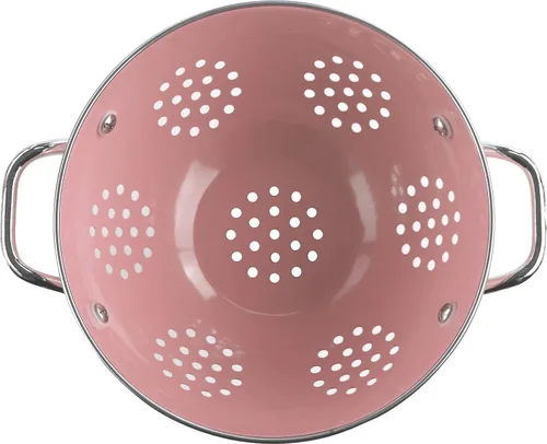 Miniatura 12 de Reston Lloyd Calypso Basics - Colador esmaltado con recubrimiento en polvo con base sólida, cesta coladora con asas, para pasta, bayas, verduras