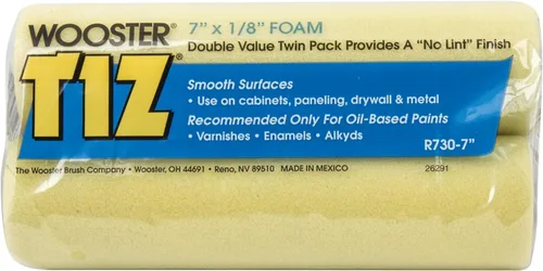 Miniatura 4 de Wooster Brush R730-9 Tiz - Cubierta de rodillo de espuma para siesta de 1/8 pulgadas, paquete de 2, 9 pulgadas