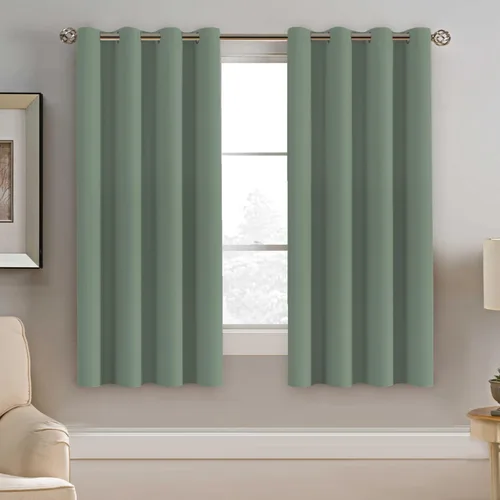 Miniatura 110 de H.VERSAILTEX - Cortinas blackout con aislamiento térmico y ojales en la parte superior, para patios, puertas correderas y división de habitaciones
