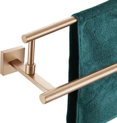 Miniatura 15 de KOKOSIRI Toalleros de baño de 36 pulgadas, rieles dobles para toallas, portatollas negro mate extralargo para cocina, inodoro, acero inoxidable