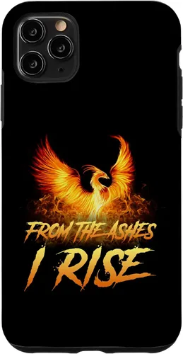 Miniatura 13 de Funda de regalo motivacional para iPhone 13 Pro Max From the Ashes I Rise Phoenix Bird
