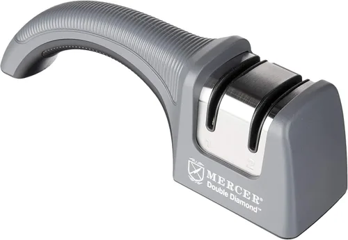 Mercer Culinary Afilador de cuchillos manual de doble diamante