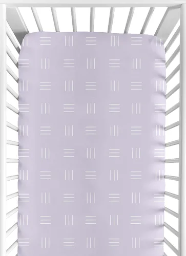 Miniatura 7 de Sweet Jojo Designs Azul oscuro Boho Mudcloth Sábana bajera para cuna para niño o niña, cama de bebé, cuarto de bebé, color azul pizarra y blanco