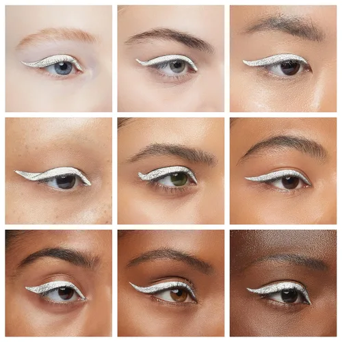 Miniatura 4 de Ruby Kisses Delineador de ojos líquido clásico, maquillaje de ojos de larga duración a prueba de manchas con aplicador de punta de fieltro