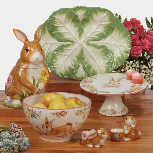 Miniatura 5 de Certified International Easter Garden - Plato llano de 10.75 pulgadas, juego de 4, multicolor, grande