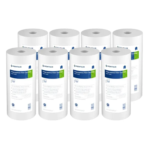 Pentair Pentek DGD-5005 Filtro de agua Big Blue, repuesto de cartucho de filtro de sedimentos de 10 pulgadas para toda la casa, polipropileno hilado