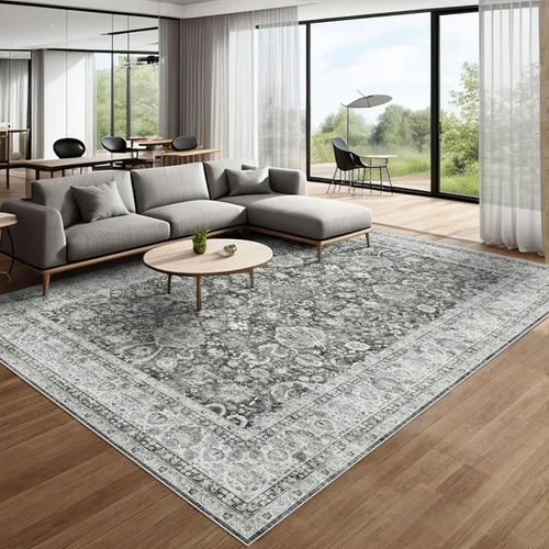 Miniatura 26 de Alfombras de área de 5 x 8 pies para dormitorio, alfombra lavable de 5 x 8, alfombra vintage grande, antideslizante, alfombra bohemia para sala