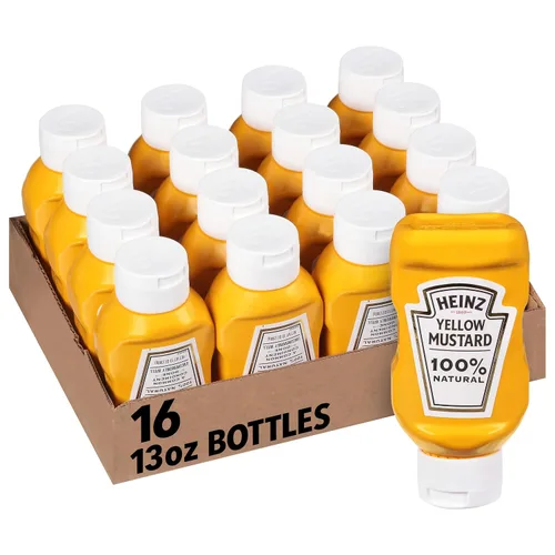 Miniatura 18 de Heinz Mostaza amarilla, 14 oz (396.89 g)