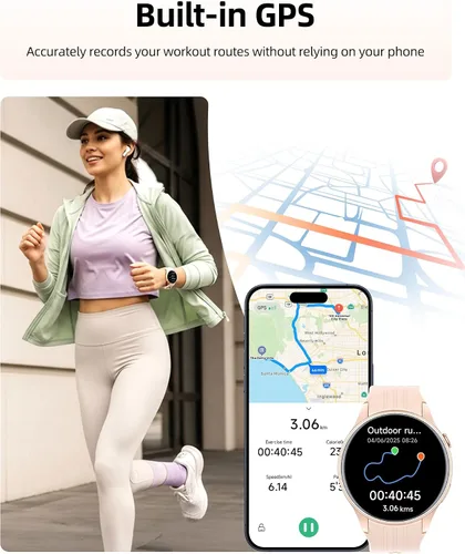 Miniatura 2 de Parsonver Smart Watch, Built-in GPS, Bluetooth Calling, Fitness Watch for Women with 100+ Sport Modes, IP68 Waterproof, Heart Rate, Sleep Monitor