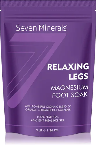 Miniatura 2 de Seven Minerals Copos de magnesio relajantes y crema natural para piernas