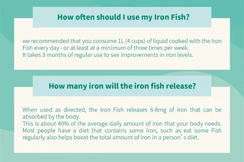 Miniatura 5 de Iron Fish 2 paquetes con bolsa, una herramienta de cocción eficaz y segura para añadir hierro a los alimentos, ideal para mujeres embarazadas, Pez 1