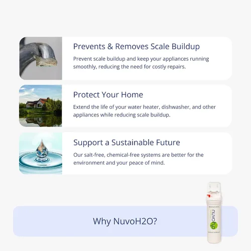 Miniatura 4 de NuvoH2O Sistema de lavaplatos: evita y elimina las incrustaciones de agua dura, prolonga la vida útil del lavavajillas, compacto y fácil de instalar