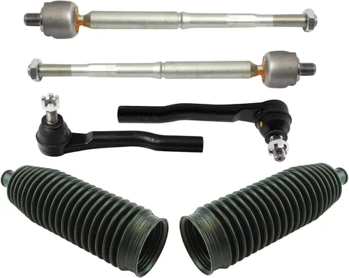 Miniatura 66 de TRQ Kit de dirección interior y exterior para lado del conductor y del pasajero delantero, con cremallera de dirección y fuelle de piñón compatible