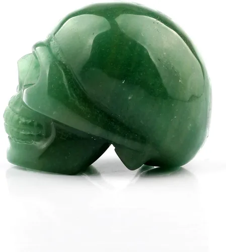 Miniatura 3 de Estatua de curación de Reiki de cristal tallado de aventurina verde de 1.969 in, figura coleccionable de piedra de Charka