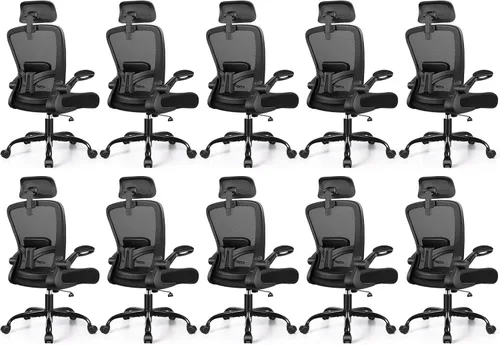 Miniatura 16 de FelixKing Silla de oficina, silla de escritorio con soporte lumbar ajustable, silla ergonómica para computadora con respaldo alto y reposabrazos