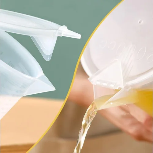Miniatura 2 de Vasos medidores de plástico con asa, taza medidora de líquido transparente, jarra de vertido para harina y aceite en polvo, hornear, líquido, uso
