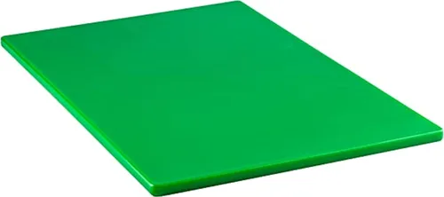 TrueCraftware - Tabla de cortar de 20 x 15 x 1/2 pulgadas para cocina de plástico de color verde - Tabla de cortar de cocina duradera codificada por
