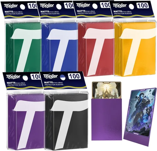 Miniatura 26 de Fundas para Cartas Coleccionables de Ajuste Perfecto, Fundas Mate TCG, Protector de Tarjetas Deportivas Suave para Tarjeta Fotográfica, Fácil