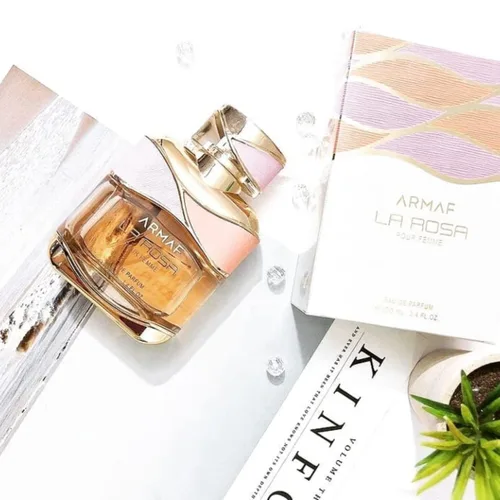 Miniatura 5 de Armaf La Rosa Pour Femme Eau De Parfum 100ML Para Ella, Fragancia Floral, Perfume Para Mujer, La Via