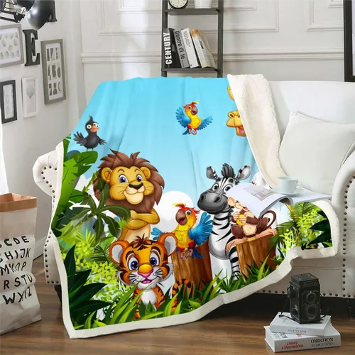 Miniatura 8 de Erosebridal Manta de vellón con diseño de caballo para niñas, niños y parejas, 40 x 50 pulgadas, diseño de animales salvajes, acuarela, 3D