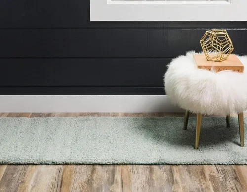 Miniatura 3 de Unique Loom Colección Solo - Alfombra de área Calabasas (2 pies 2 pulgadas x 6 pies 7 pulgadas, pasillo, azul claro)