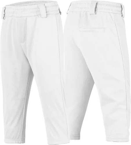 Miniatura 3 de QBK 2T3T4T5T a jóvenes niños pequeños Pantalones de béisbol Pantalones de béisbol Pantalones de sóftbol para niños pequeños Pantalones de béisbol