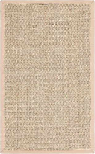 Miniatura 67 de Safavieh Natural Fiber NF114P - Alfombra redonda de hierba marina, tejido de canasta, con borde, de 244 cm, color gris Natural/ gris